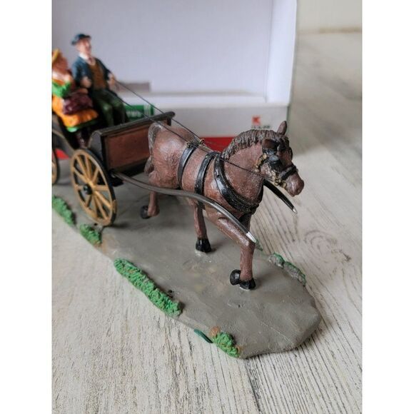 Country Cove carriage for two 2007 Xmas Village accessory horse - Picture 7 of 10